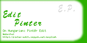 edit pinter business card