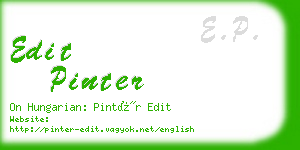 edit pinter business card